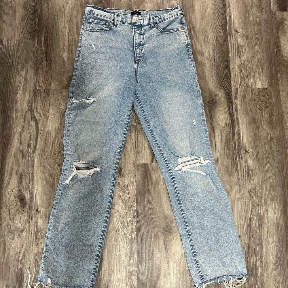 Express Light Blue High Rise Women Jeans